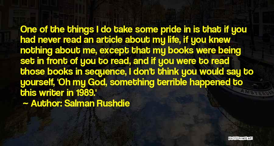 Say Something About Yourself Quotes By Salman Rushdie