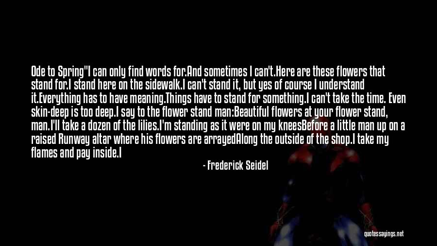 Say Something Beautiful Quotes By Frederick Seidel Say Something Beautiful Quotes By Frederick Seidel