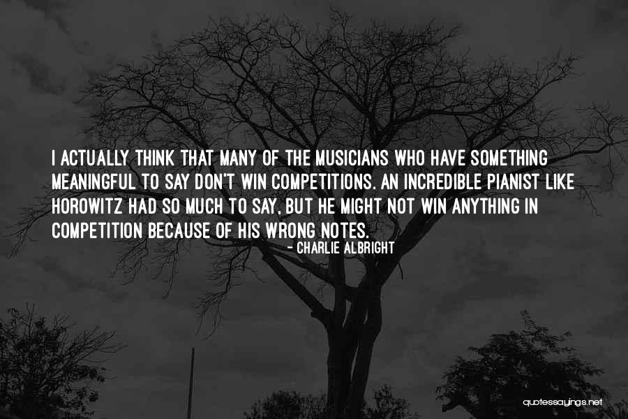 Say Something Meaningful Quotes By Charlie Albright Say Something Meaningful Quotes By Charlie Albright