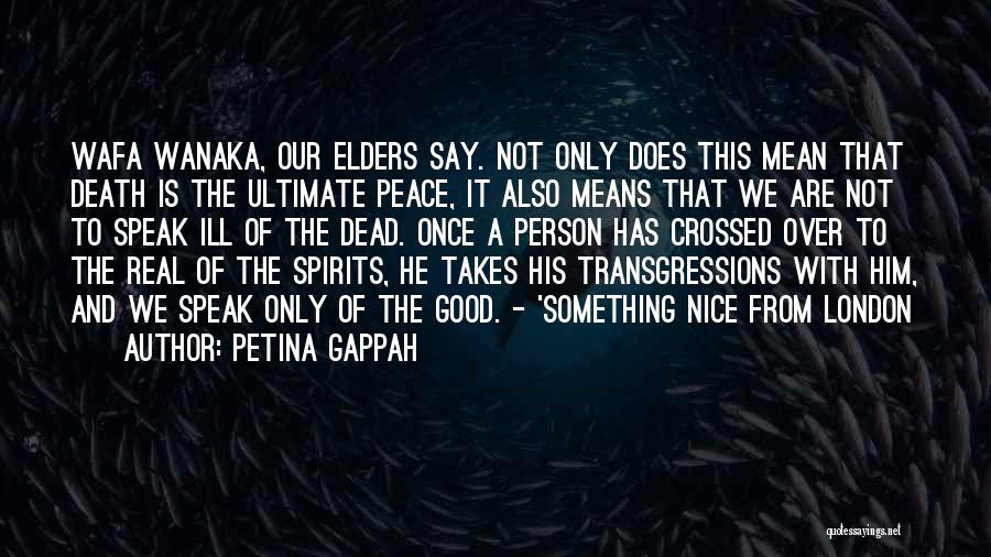 Say Something Nice Quotes By Petina Gappah