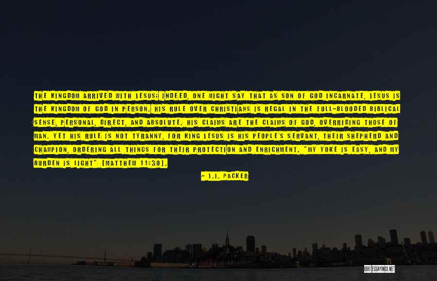 Say This To Him Matthew Quotes By J.I. Packer Say This To Him Matthew Quotes By J.I. Packer