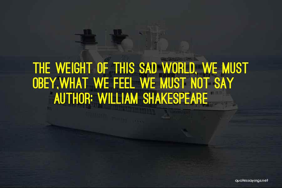 Say What Feel Quotes By William Shakespeare