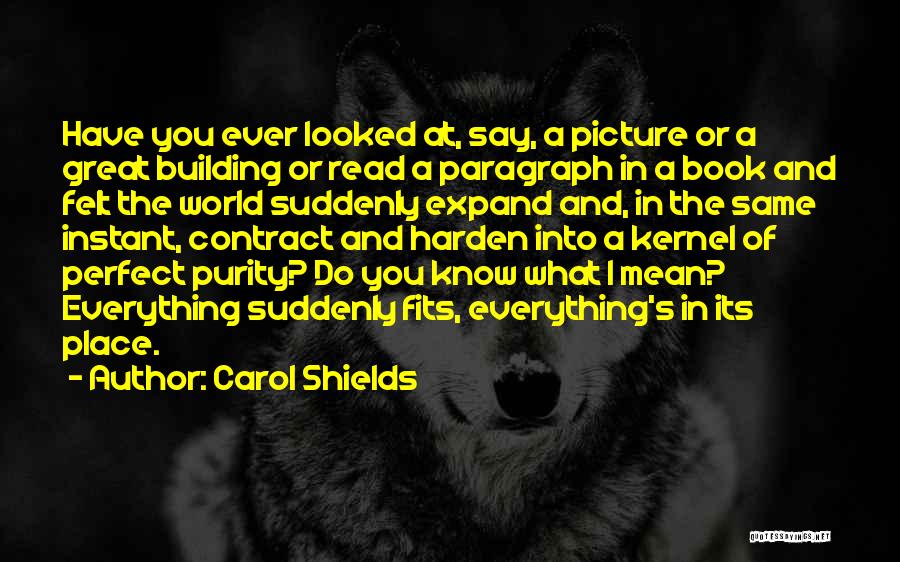 Say What You Mean Picture Quotes By Carol Shields