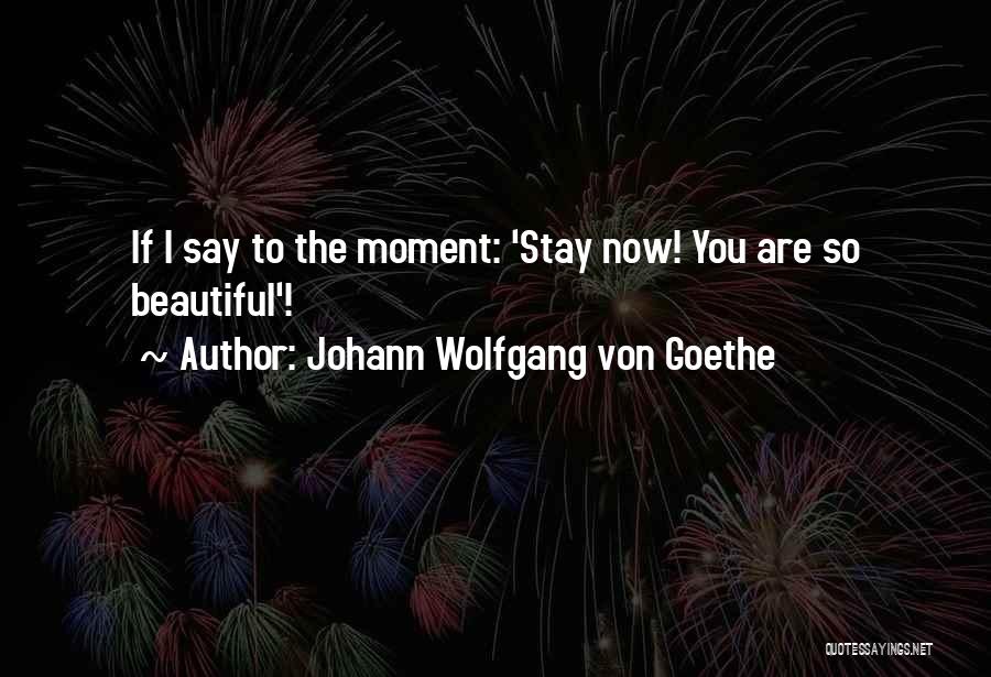 Say You Are Beautiful Quotes By Johann Wolfgang Von Goethe