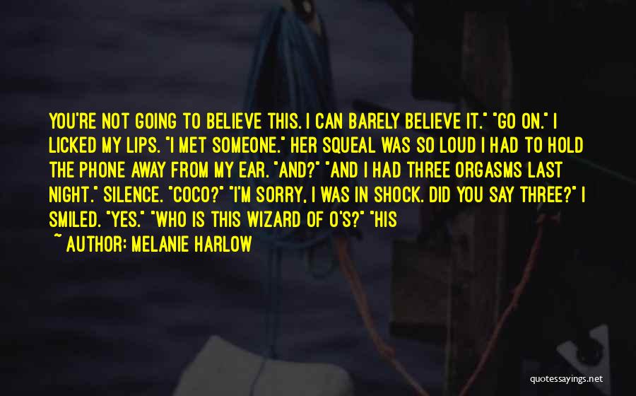 Say You're Sorry Quotes By Melanie Harlow