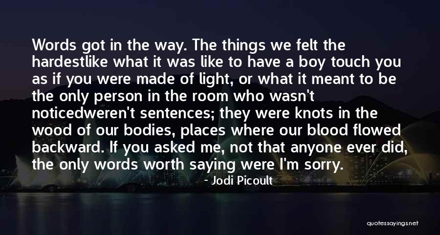Saying I Sorry Quotes By Jodi Picoult Saying I Sorry Quotes By Jodi Picoult