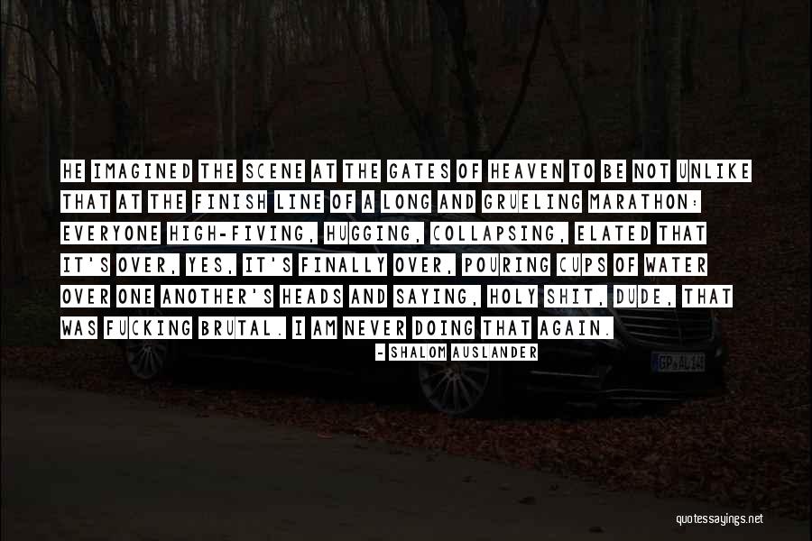 Saying It's Over Quotes By Shalom Auslander Saying It's Over Quotes By Shalom Auslander
