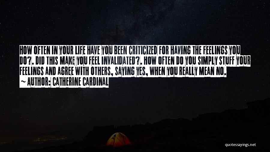 Saying No Quotes By Catherine Cardinal