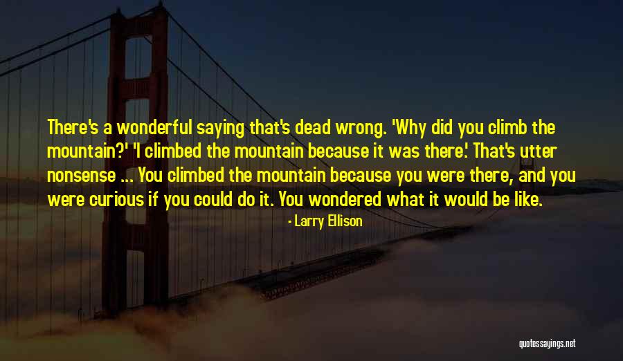 Saying Nonsense Quotes By Larry Ellison Saying Nonsense Quotes By Larry Ellison
