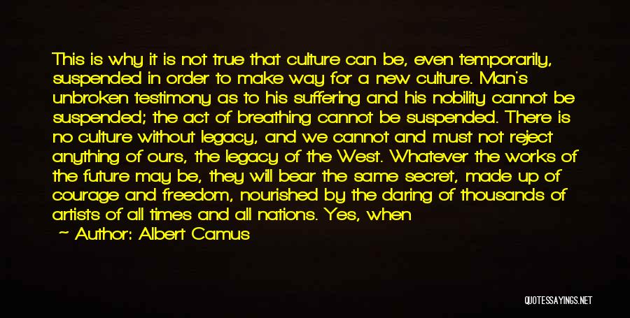 Saying Nothing Quotes By Albert Camus