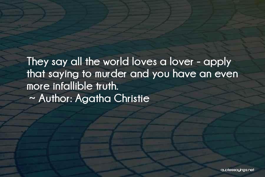 Saying Sorry To Your Lover Quotes By Agatha Christie