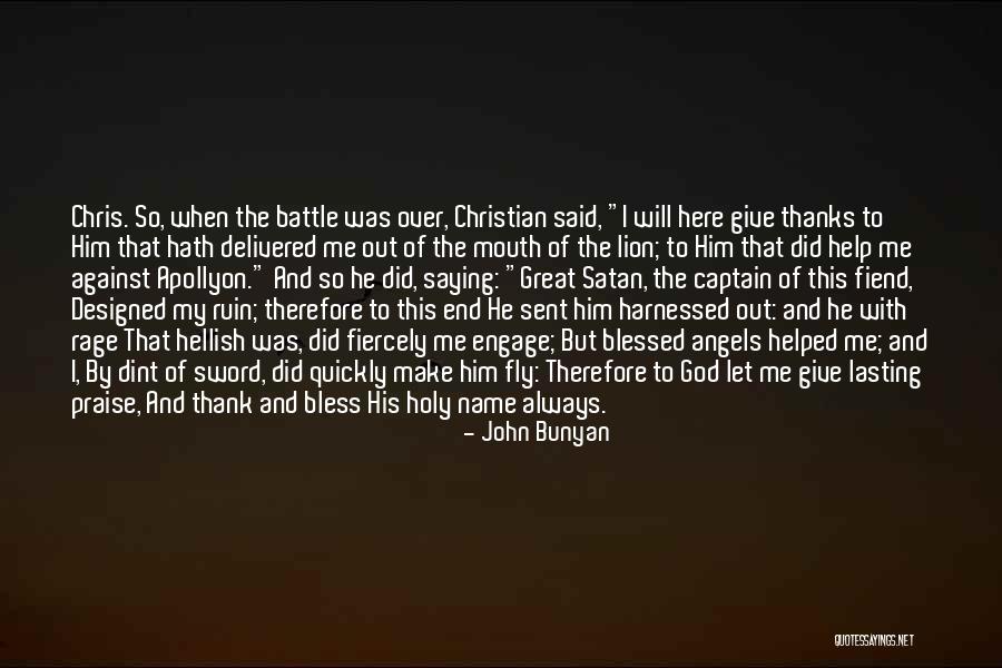 Saying Thank You To God Quotes By John Bunyan