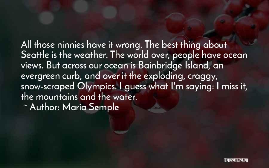 Saying The Wrong Thing Quotes By Maria Semple