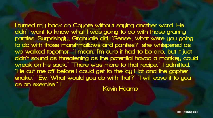 Saying What You Want Quotes By Kevin Hearne