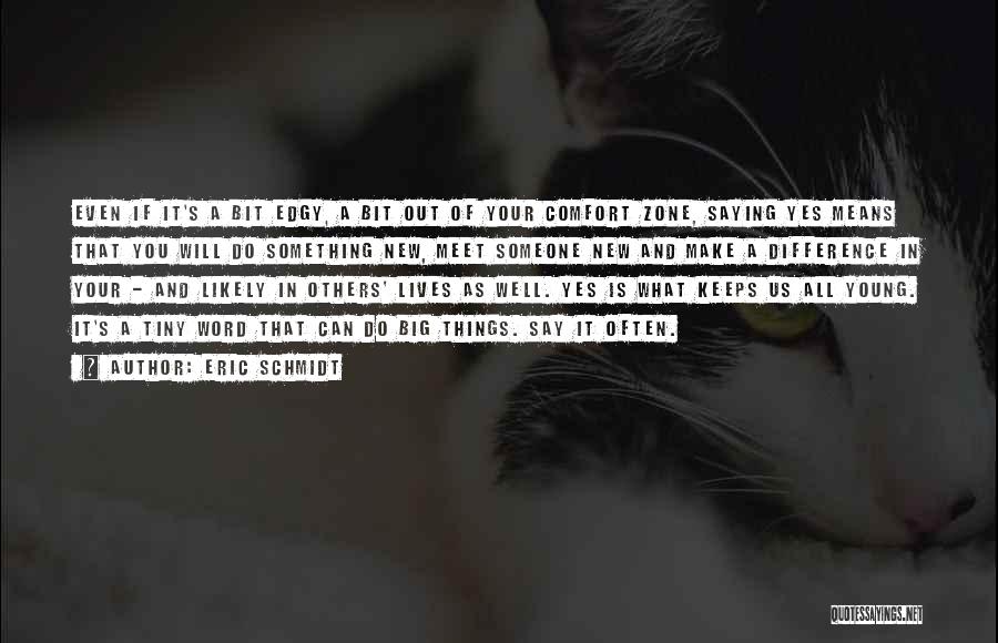 Saying You Can't Do Something Quotes By Eric Schmidt