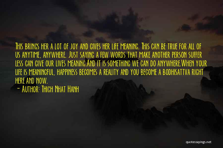 Saying You Can't Do Something Quotes By Thich Nhat Hanh