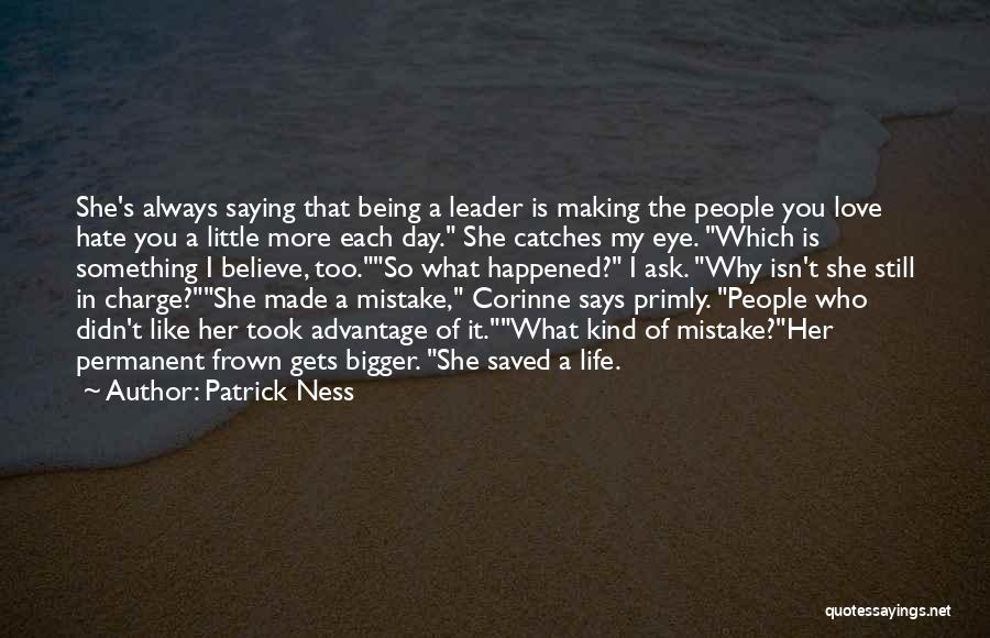 Saying You Love Her Quotes By Patrick Ness