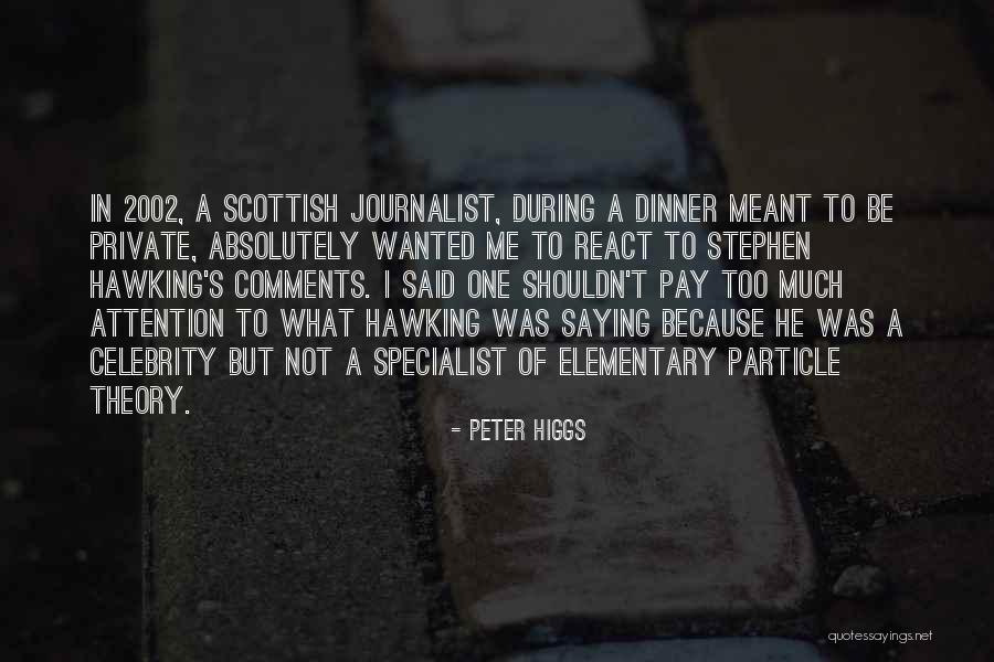 Sazonadores Quotes By Peter Higgs Sazonadores Quotes By Peter Higgs