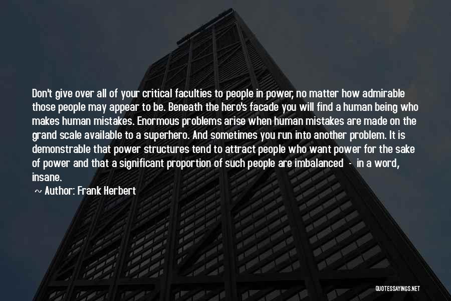 Scale And Proportion Quotes By Frank Herbert