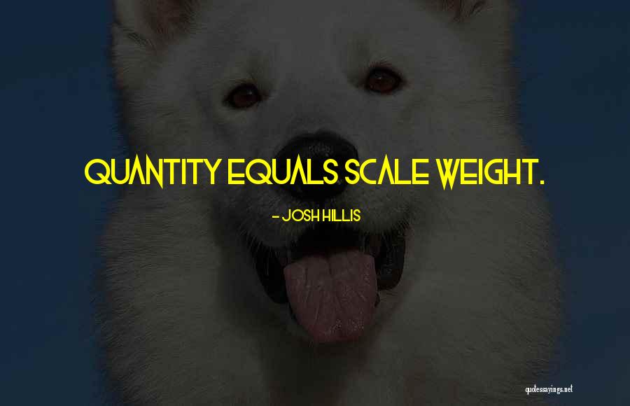 Scale Weight Quotes By Josh Hillis Scale Weight Quotes By Josh Hillis