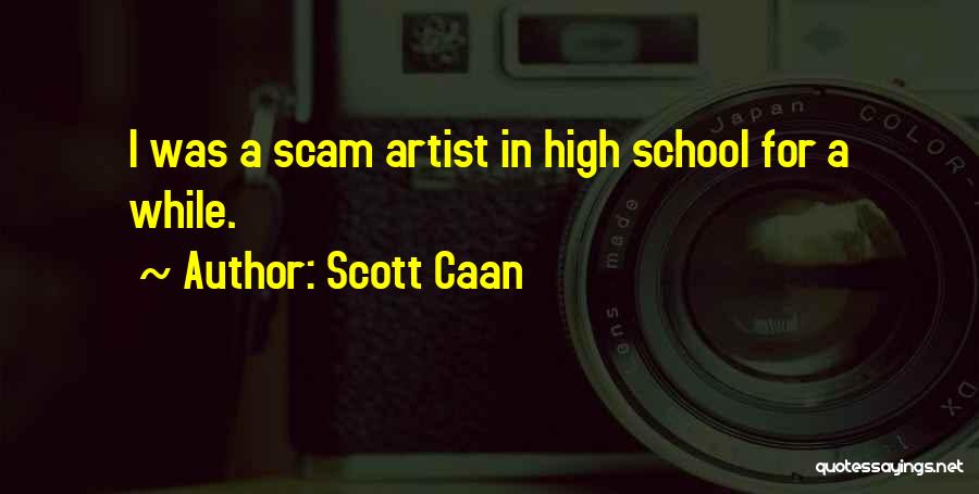 Scam Artist Quotes By Scott Caan