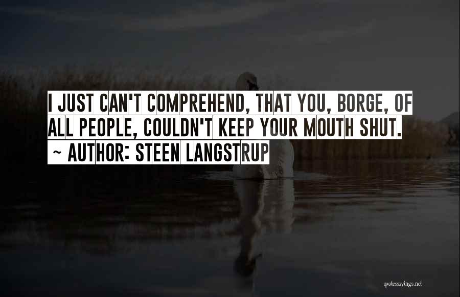 Scandinavian Crime Fiction Quotes By Steen Langstrup