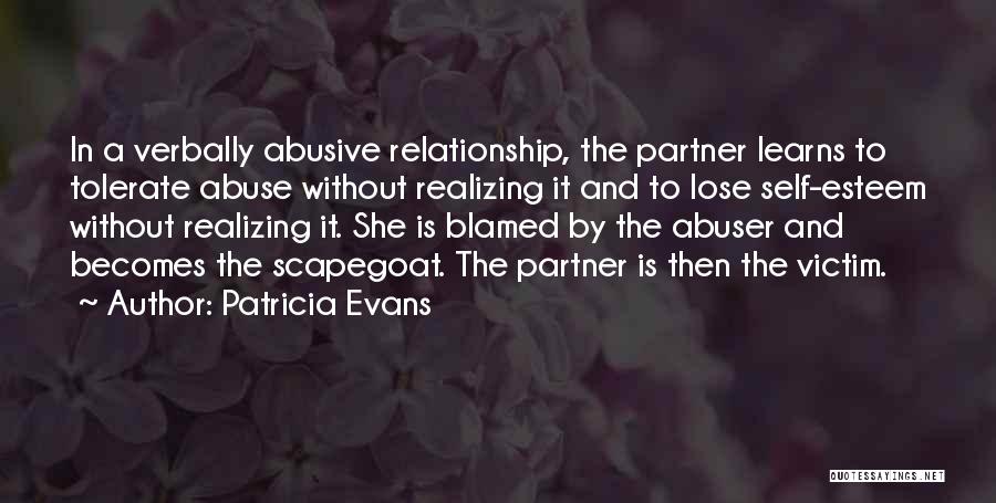 Scapegoat Quotes By Patricia Evans