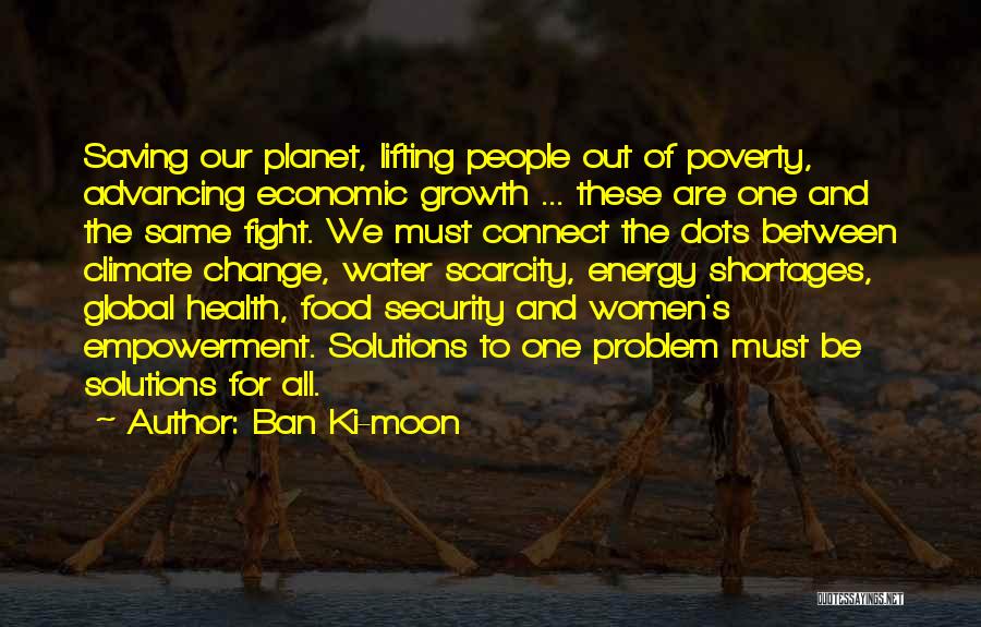 Scarcity Of Water Quotes By Ban Ki-moon