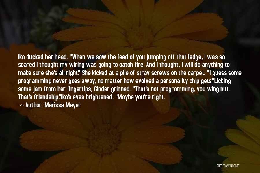 Scared Eyes Quotes By Marissa Meyer