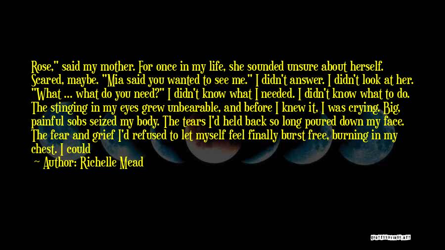 Scared Eyes Quotes By Richelle Mead