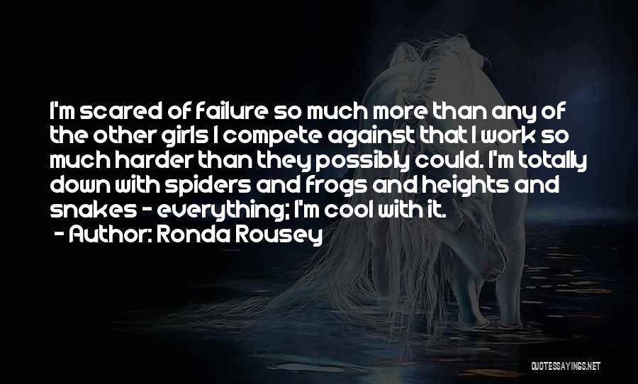 Scared Of Heights Quotes By Ronda Rousey