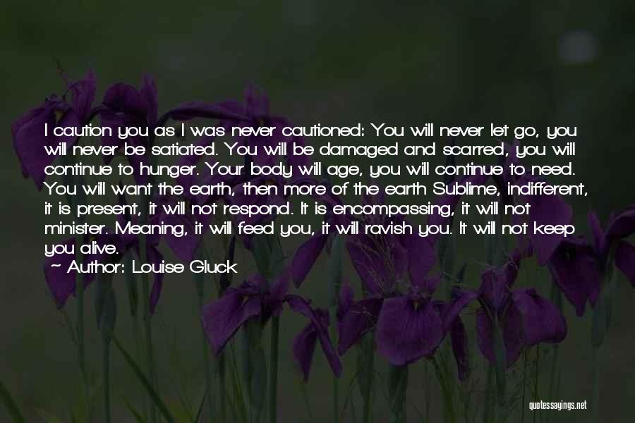 Scarred Body Quotes By Louise Gluck