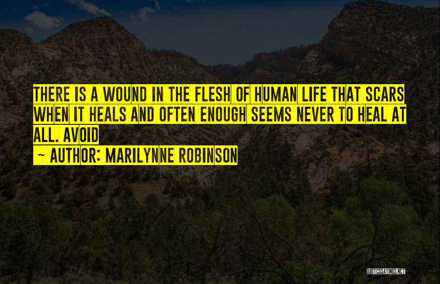 Scars And Life Quotes By Marilynne Robinson