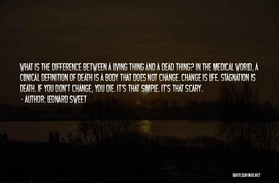 Scary Change Quotes By Leonard Sweet