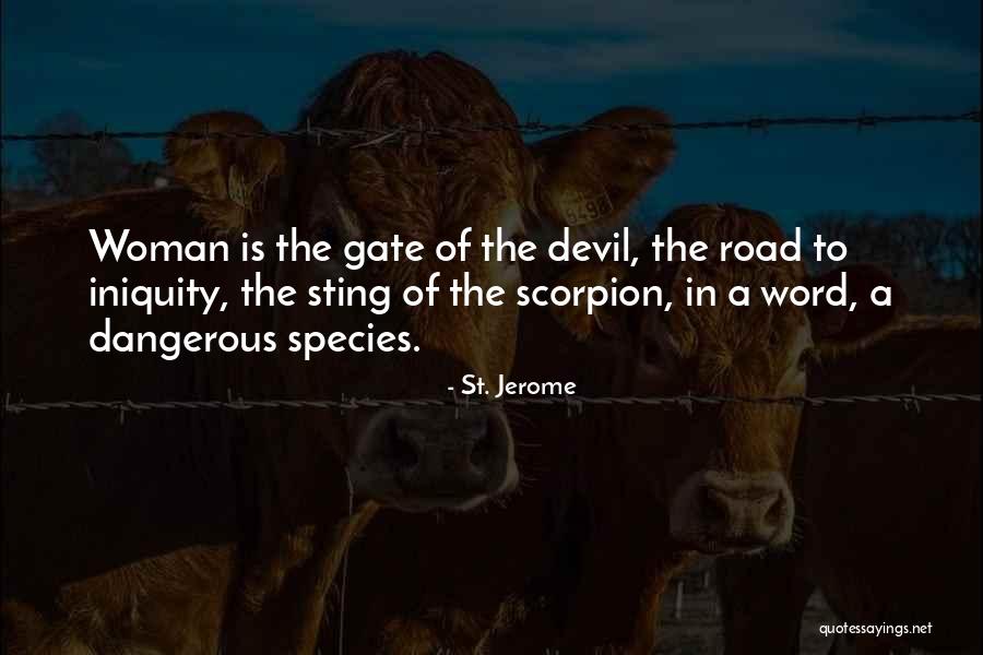 Scary Devil Quotes By St. Jerome Scary Devil Quotes By St. Jerome