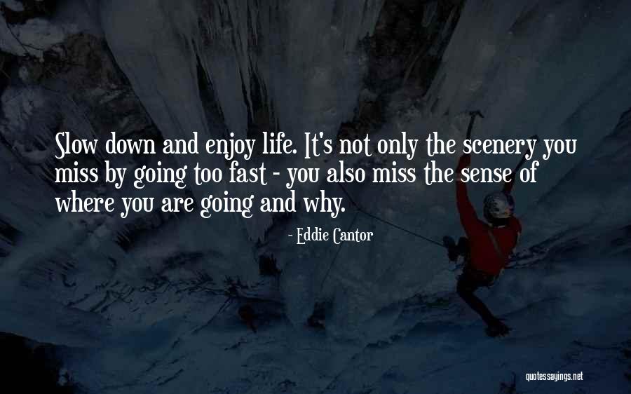 Scenery And Life Quotes By Eddie Cantor Scenery And Life Quotes By Eddie Cantor