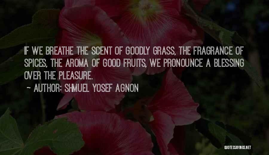 Scent Aroma Quotes By Shmuel Yosef Agnon