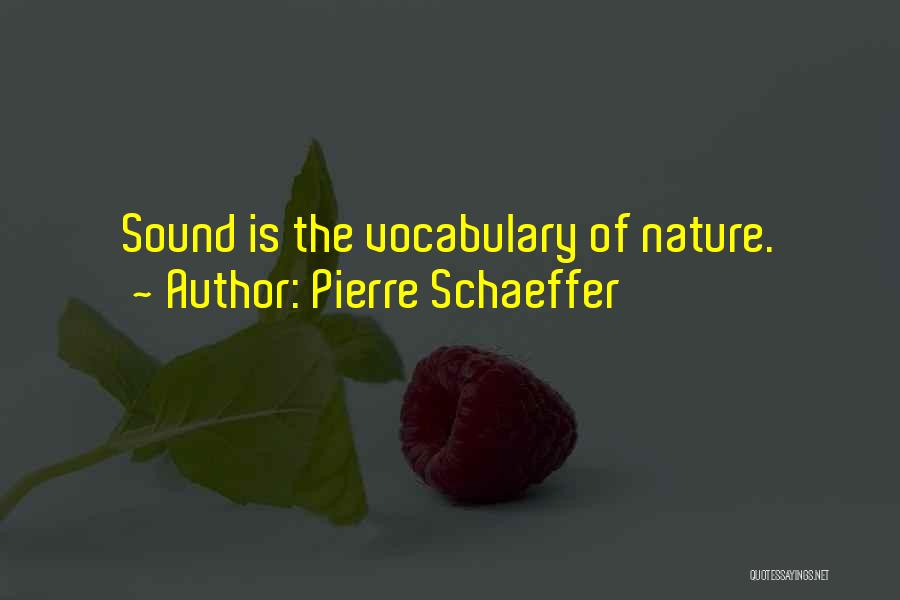 Schaeffer Quotes By Pierre Schaeffer