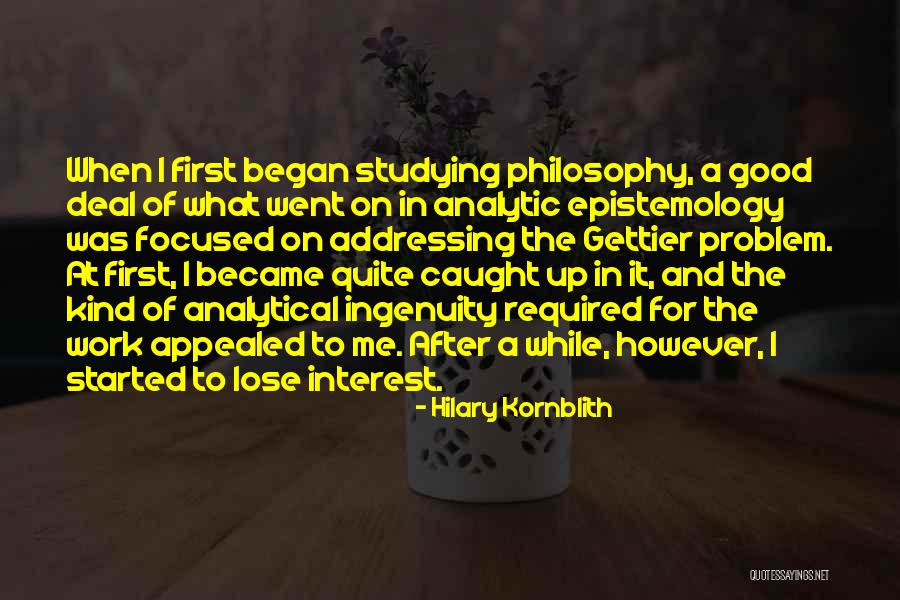 Schellekens Law Quotes By Hilary Kornblith Schellekens Law Quotes By Hilary Kornblith