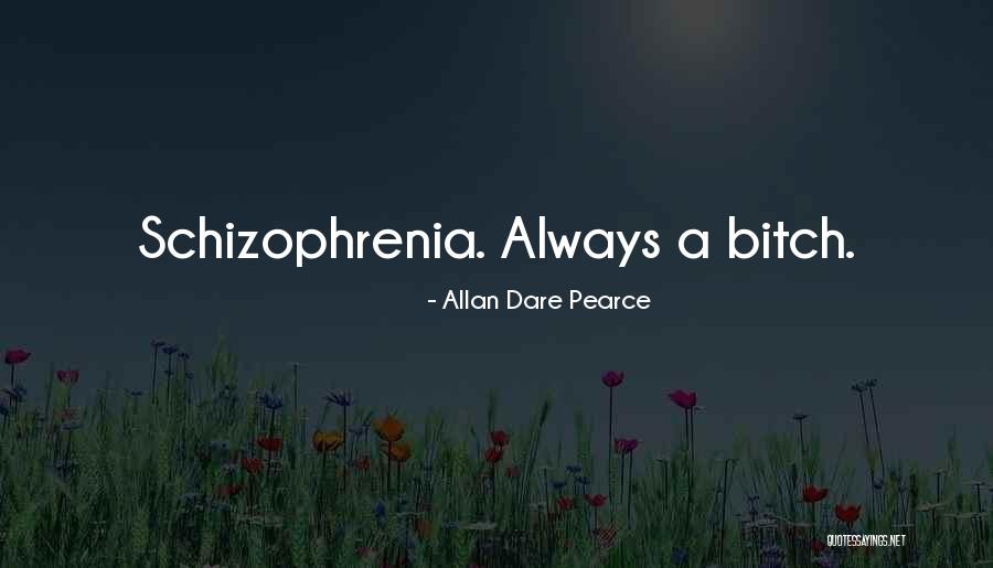 Schizophrenia Quotes By Allan Dare Pearce