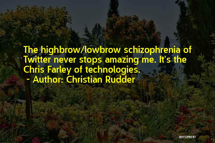 Schizophrenia Quotes By Christian Rudder