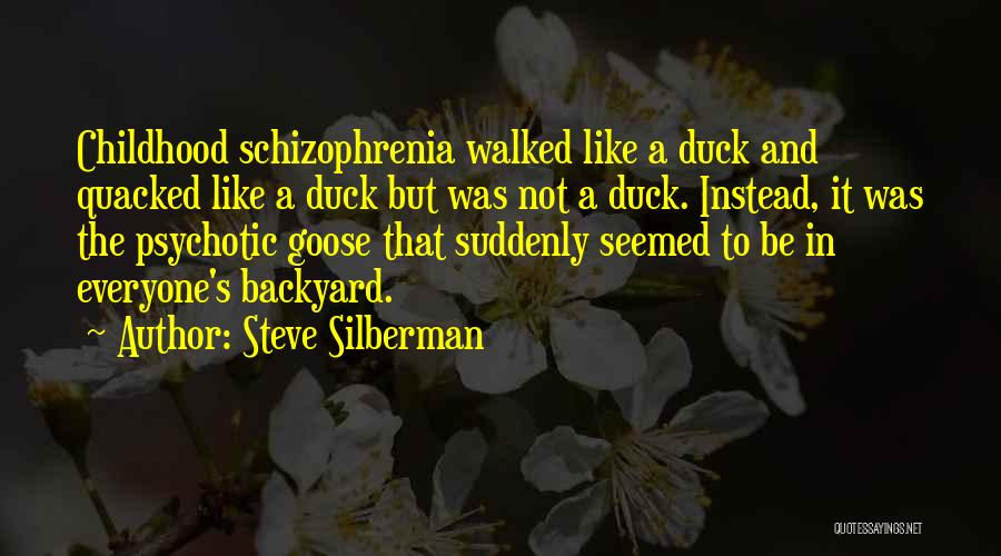 Schizophrenia Quotes By Steve Silberman