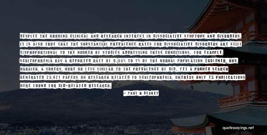 Schizophrenia Related Quotes By Paul H Blaney Schizophrenia Related Quotes By Paul H Blaney