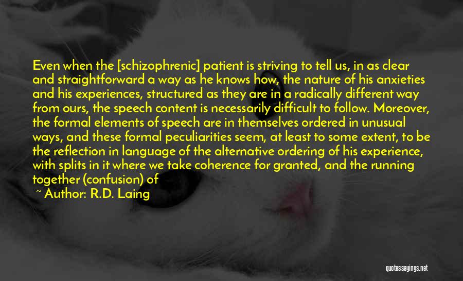 Schizophrenic Patient Quotes By R.D. Laing