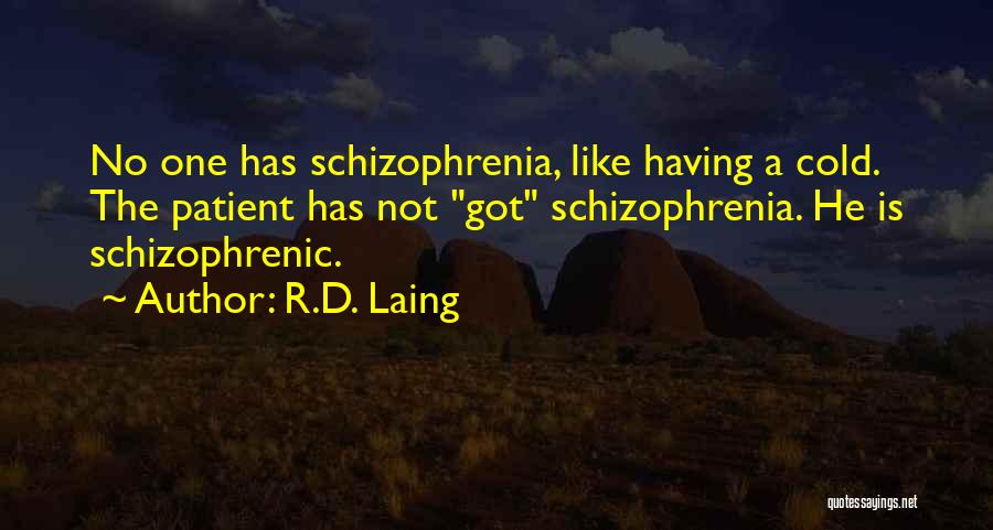 Schizophrenic Patient Quotes By R.D. Laing