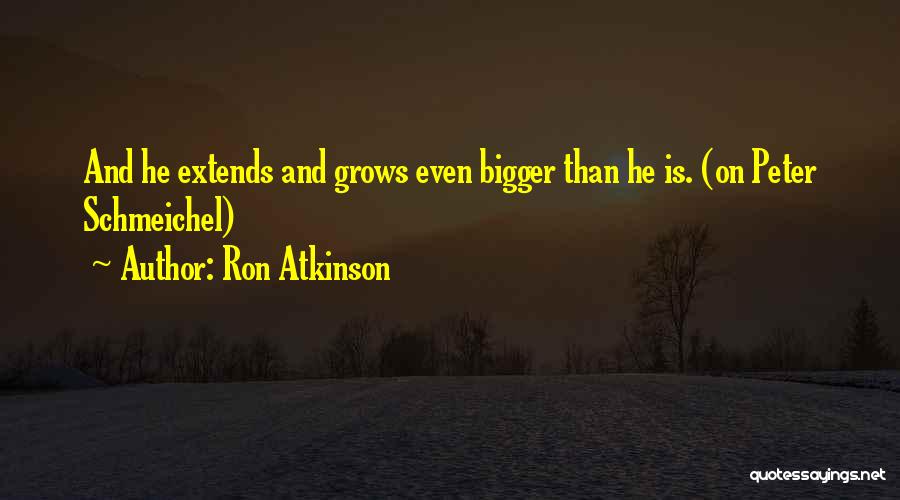 Schmeichel Quotes By Ron Atkinson