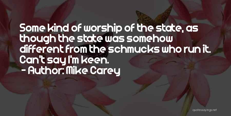 Schmucks Quotes By Mike Carey