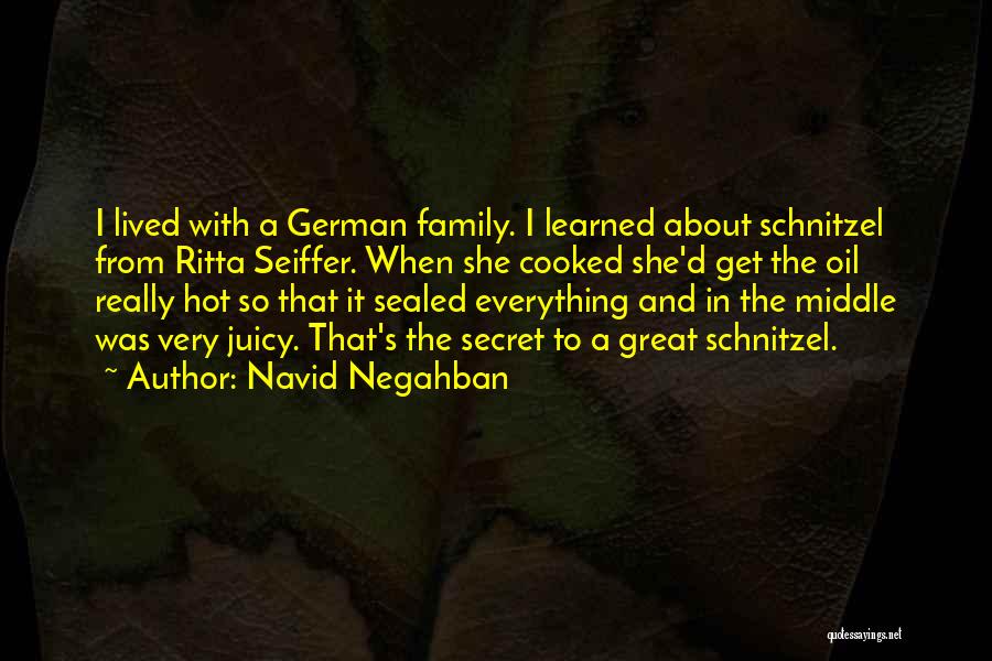 Schnitzel Quotes By Navid Negahban