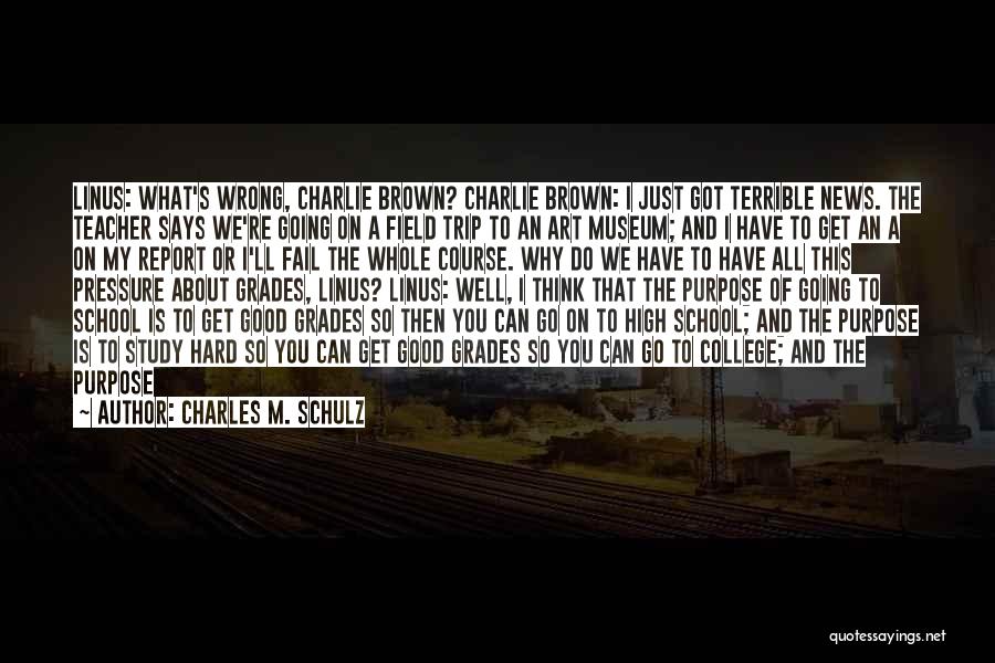 School And College Quotes By Charles M. Schulz
