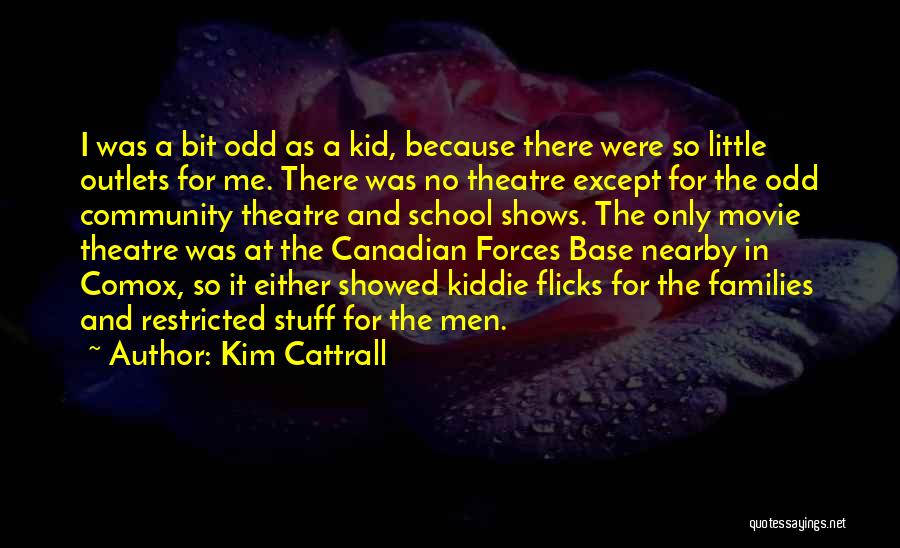School And Community Quotes By Kim Cattrall